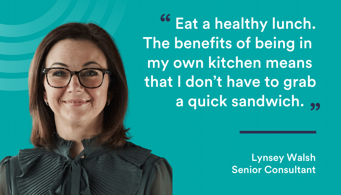 Lynsey Walsh's tips for working from home wellness